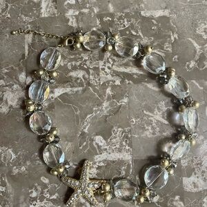 Elegant Starfish Crystal Bracelet